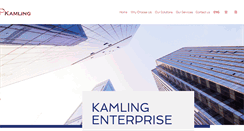 Desktop Screenshot of kamlingenterprise.com